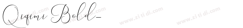 Qiqimi Bold字体转换